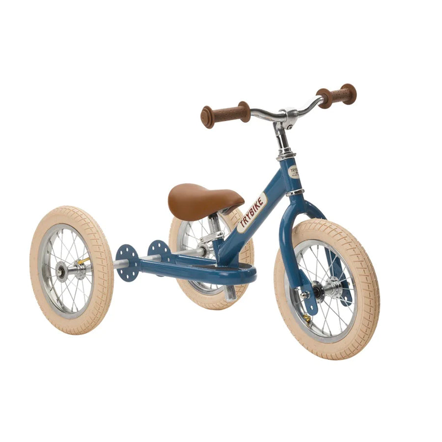 Trybike | Tricicleta Vintage din Otel Fara Pedale | Albastru